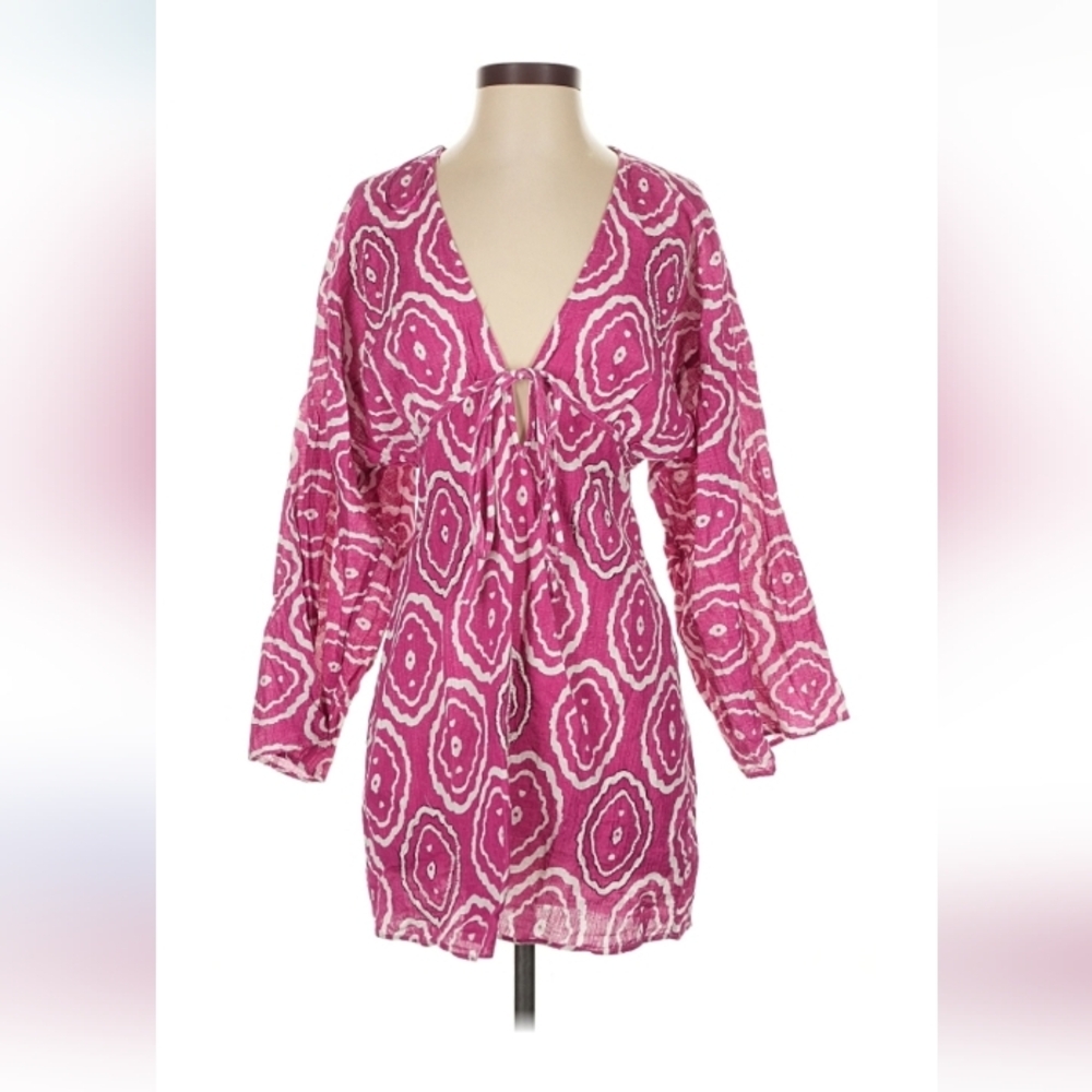Zara Pink Paisley Mini Dress S $50 Retail